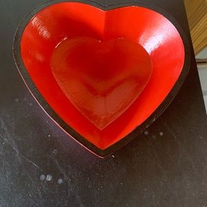 Heart shaped bowl.